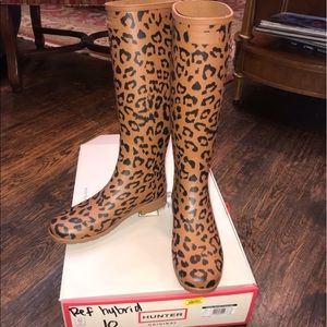 leopard hunter rain boots